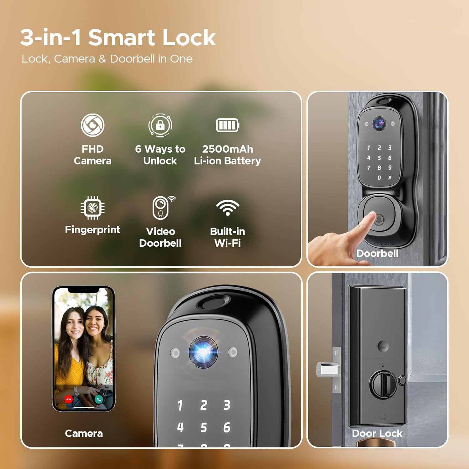 Tuya Wifi Smart Door Lock ‎Cam - đánh giá và giá Electronics & Gadgets Beginning With D