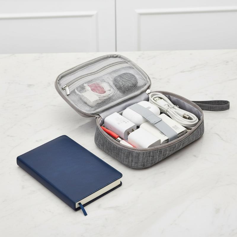 Double Layer Cable Storage Bag - đánh giá và giá Electronics Gadgets And Accessories